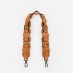 Helen Interlaced Ring Leather Disc Shoulder Strap